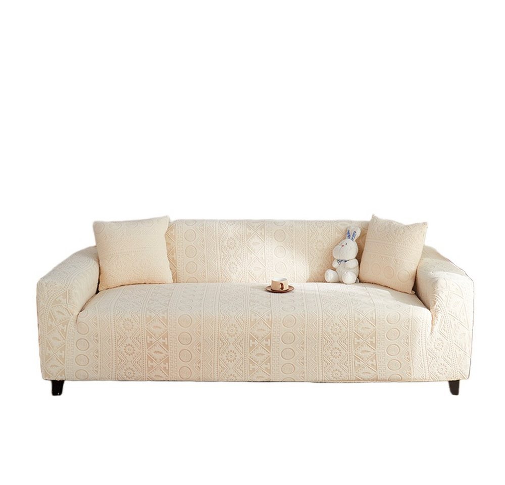 Sofahusse Stretch-Sofabezug Elastisch Couch Sesselbezug mit dezentem Muster, Lollanda von Lollanda