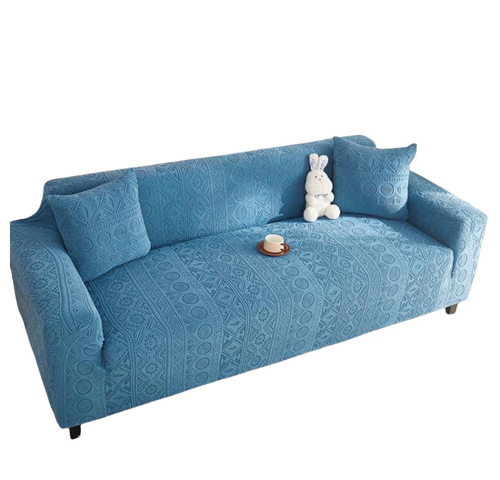 Sofahusse Stretch-Sofabezug Elastisch Couch Sesselbezug mit dezentem Muster, Lollanda von Lollanda