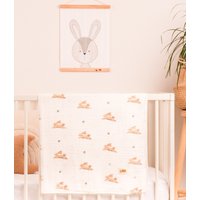 Ostern Baby Swaddle, Erste Ostern, Häschen Decke, Musselin Kuscheldecke, Krippe Eiderdaunen, Swaddle von LollieBabyKids