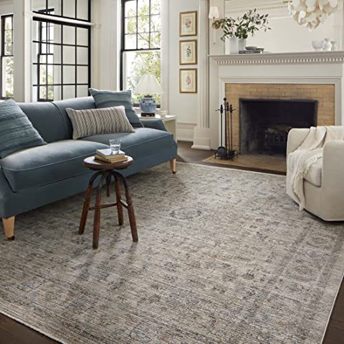 Loloi Jean Stoffer Katherine Collection KES-03 Teppich, 1,52 m x 22,9 cm, Florhöhe, Beige / Nebel Loloi Jean Stoffer Katherine Collection KES-03 Teppich, 1,52 m x 22,9 cm, Florhöhe, Beige / Nebel von Loloi