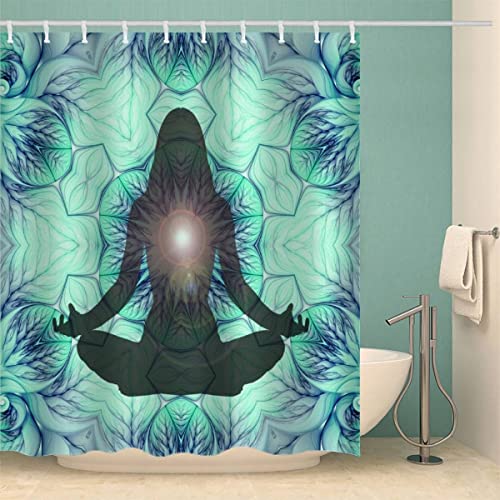 100% Polyester Mandala Duschvorhang 240x200 Anti-Schimmel Textil Waschbar Wasserdicht Lang Duschvorhänge Meditation Blumen Mädchen Shower Curtain mit 12 Hooks für Badezimmer Badewanne Badvorhang 100% Polyester Mandala Duschvorhang 240x200 Anti-Schimmel Textil Waschbar Wasserdicht Lang Duschvorhänge Meditation Blumen Mädchen Shower Curtain mit 12 Hooks für Badezimmer Badewanne Badvorhang von Lolosale