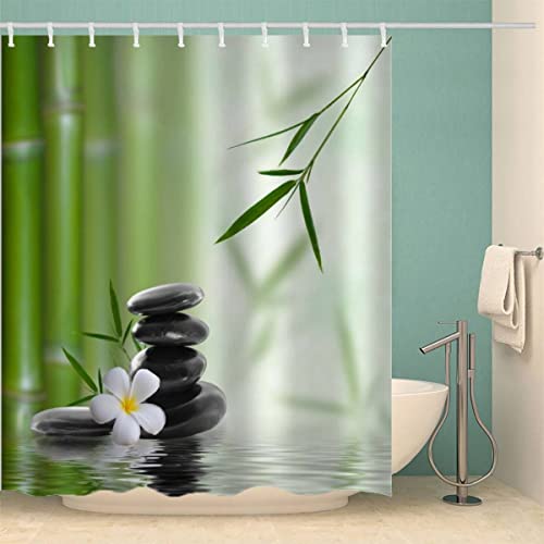 Lolosale Bambus Stein Duschvorhang Anti-Schimmel Natur 3D Motiv Textil Waschbar Duschvorhänge 120x180 cm mit 12 Duschvorhangringen für Badezimmer Badewanne Wasserdicht Badvorhang Lolosale Bambus Stein Duschvorhang Anti-Schimmel Natur 3D Motiv Textil Waschbar Duschvorhänge 120x180 cm mit 12 Duschvorhangringen für Badezimmer Badewanne Wasserdicht Badvorhang von Lolosale