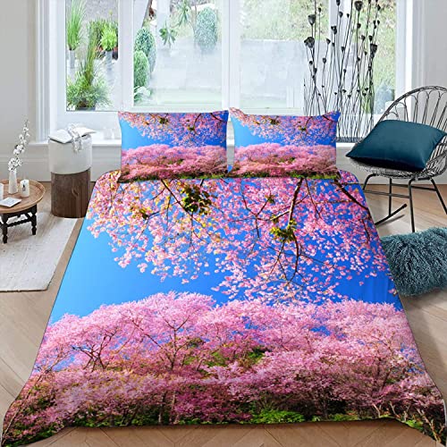 Lolosale Rosa Sakura Kinderbettwäsche 135x200 3D Motiv 100% Mikrofaser Bettbezug mit Reißverschluss Naturlandschaft 3 Teilig Bettwäsche-Sets Mädchen Jungen Bettbezüge mit 2 Kissenbezüge 80x80 cm Lolosale Rosa Sakura Kinderbettwäsche 135x200 3D Motiv 100% Mikrofaser Bettbezug mit Reißverschluss Naturlandschaft 3 Teilig Bettwäsche-Sets Mädchen Jungen Bettbezüge mit 2 Kissenbezüge 80x80 cm von Lolosale