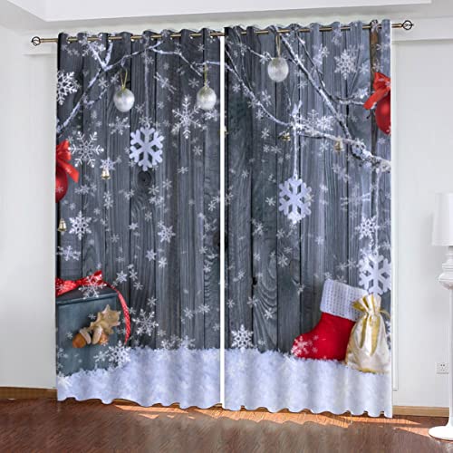 Weihnachten Vorhang Blickdicht B 140 X H 160 cm Weihnachtsmann Geschenk Gardinen mit ösen Polyester Schallschutz Vorhänge 2er Set für Jugendzimmer Wohnzimmer Schlafzimmer Modern Home Dekoration Weihnachten Vorhang Blickdicht B 140 X H 160 cm Weihnachtsmann Geschenk Gardinen mit ösen Polyester Schallschutz Vorhänge 2er Set für Jugendzimmer Wohnzimmer Schlafzimmer Modern Home Dekoration von Lolosale