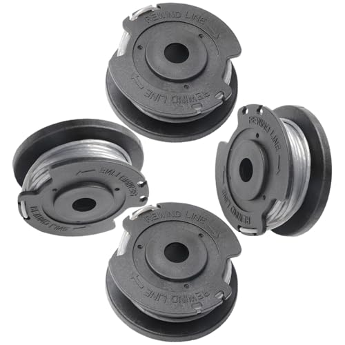 4 Stück Rasentrimmer Spule,Kompatibel mit Bosch Art 23 SL 26 SL,Rasentrimmer Ersatzspule Ersatzteile,bobine en nylon à automatique von Lolwwglm