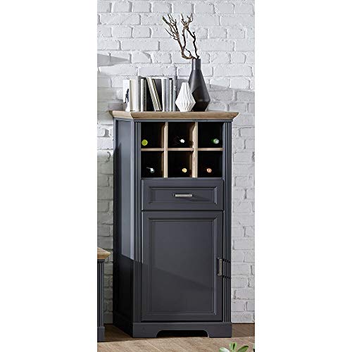 Kommode Stauraumelement im Landhaus-Stil in Graphit und Artisan Eiche Kommode Stauraumelement im Landhaus-Stil in Graphit und Artisan Eiche von Lomadox