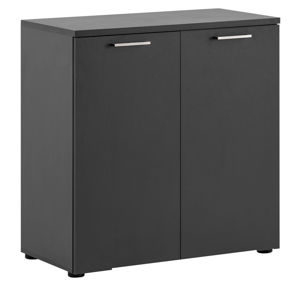 Lomadox Aktenschrank META-80 Büromöbel Büroschrank Schrank anthrazit 2 Türen 80,2x84,2x41 cm von Lomadox