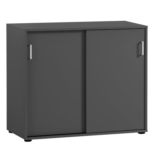 Lomadox Aktenschrank Schiebetürenschrank Büro Schrank Büroschrank 65cm in anthrazit Lomadox Aktenschrank Schiebetürenschrank Büro Schrank Büroschrank 65cm in anthrazit von Lomadox