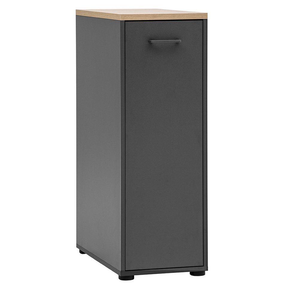 Lomadox Apothekerschrank STOBY-80 in anthrazit mit Eiche, 2 Fächern, Metallgriff Lomadox Apothekerschrank STOBY-80 in anthrazit mit Eiche, 2 Fächern, Metallgriff von Lomadox