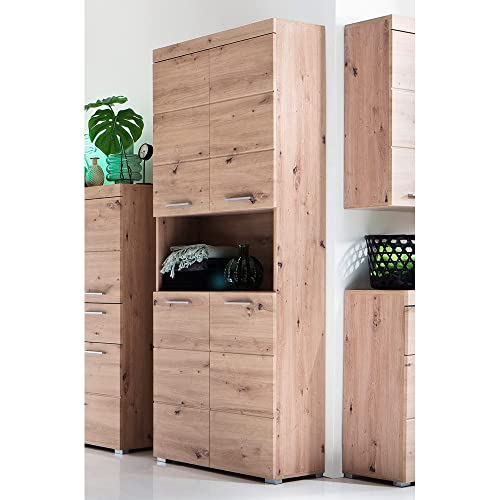 Lomadox Bad Schrank in Asteiche Nb., B/H/T: ca. 73/190/31 cm von Lomadox