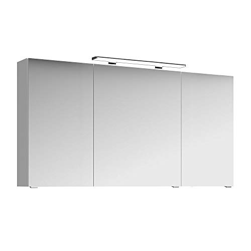 Lomadox Badezimmer 3D-Spiegelschrank in weiß Glanz, 140cm Breite, inkl. LED-Beleuchtung Lomadox Badezimmer 3D-Spiegelschrank in weiß Glanz, 140cm Breite, inkl. LED-Beleuchtung von Lomadox