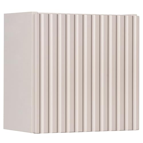 Lomadox Badezimmer Hängeschrank 30 cm Kaschmir beige gerillte Front Badschrank Badmöbelschrank B/H/T ca. 30/30/19 cm von Lomadox