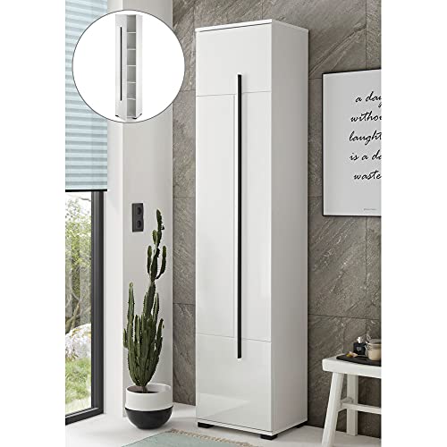 Lomadox Badezimmer Hochschrank in Hochglanz weiß, B/H/T: ca. 45/200/35 cm Lomadox Badezimmer Hochschrank in Hochglanz weiß, B/H/T: ca. 45/200/35 cm von Lomadox