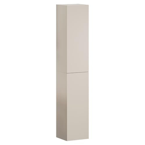 Lomadox Badezimmer Hochschrank in Kaschmir matt (2X Hängeschrank) von Lomadox
