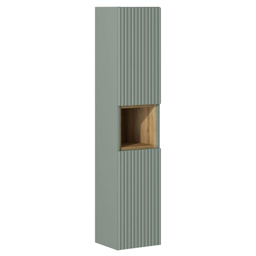 Lomadox Badezimmer Hochschrank mit Regaleinsatz, grün mit Eiche Lomadox Badezimmer Hochschrank mit Regaleinsatz, grün mit Eiche von Lomadox