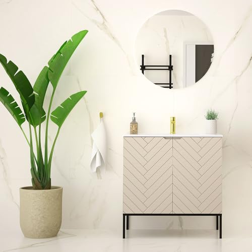 Lomadox Badezimmer Set 2-teilig Badezimmermöbel inkl. Waschtisch LED-Spiegel modern in Kaschmir mit gefrästen Fronten Lomadox Badezimmer Set 2-teilig Badezimmermöbel inkl. Waschtisch LED-Spiegel modern in Kaschmir mit gefrästen Fronten von Lomadox