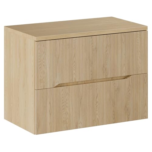 Lomadox Badezimmer Waschtischunterschrank Waschbeckenschrank mit 80 cm Breite in Eiche, 2 Softclose Schubladen mit Rillenoptik, grifflos, modern Lomadox Badezimmer Waschtischunterschrank Waschbeckenschrank mit 80 cm Breite in Eiche, 2 Softclose Schubladen mit Rillenoptik, grifflos, modern von Lomadox