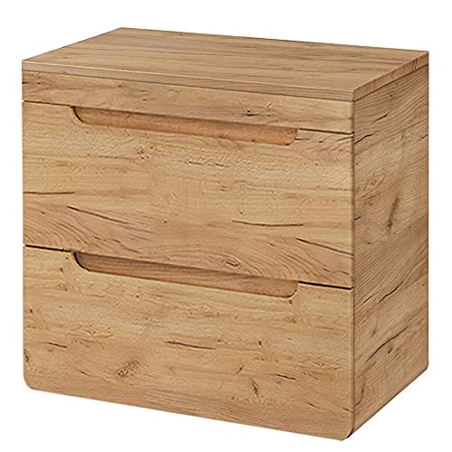 Lomadox Badezimmermöbel Waschtisch Unterschrank Set 61 cm, Wotan Eiche Nb. Nb., 2 Softclose-Auszüge, B/H/T ca. 61/61,5/46 cm Lomadox Badezimmermöbel Waschtisch Unterschrank Set 61 cm, Wotan Eiche Nb. Nb., 2 Softclose-Auszüge, B/H/T ca. 61/61,5/46 cm von Lomadox