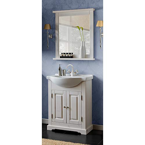 Lomadox Badmöbel Waschplatz Set inkl.Keramik-Waschtisch, Kiefer Massivholz, B x H x T ca.: 70 x 200 x 43 cm Lomadox Badmöbel Waschplatz Set inkl.Keramik-Waschtisch, Kiefer Massivholz, B x H x T ca.: 70 x 200 x 43 cm von Lomadox