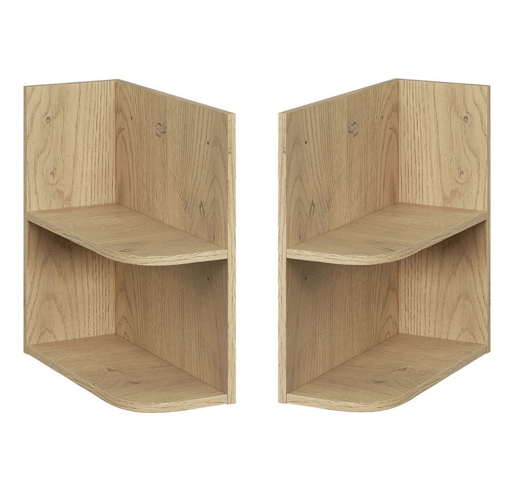 Lomadox Badregal DURANGO-56, Eckregal-Unterschrank, 20 cm breit, in Eiche von Lomadox