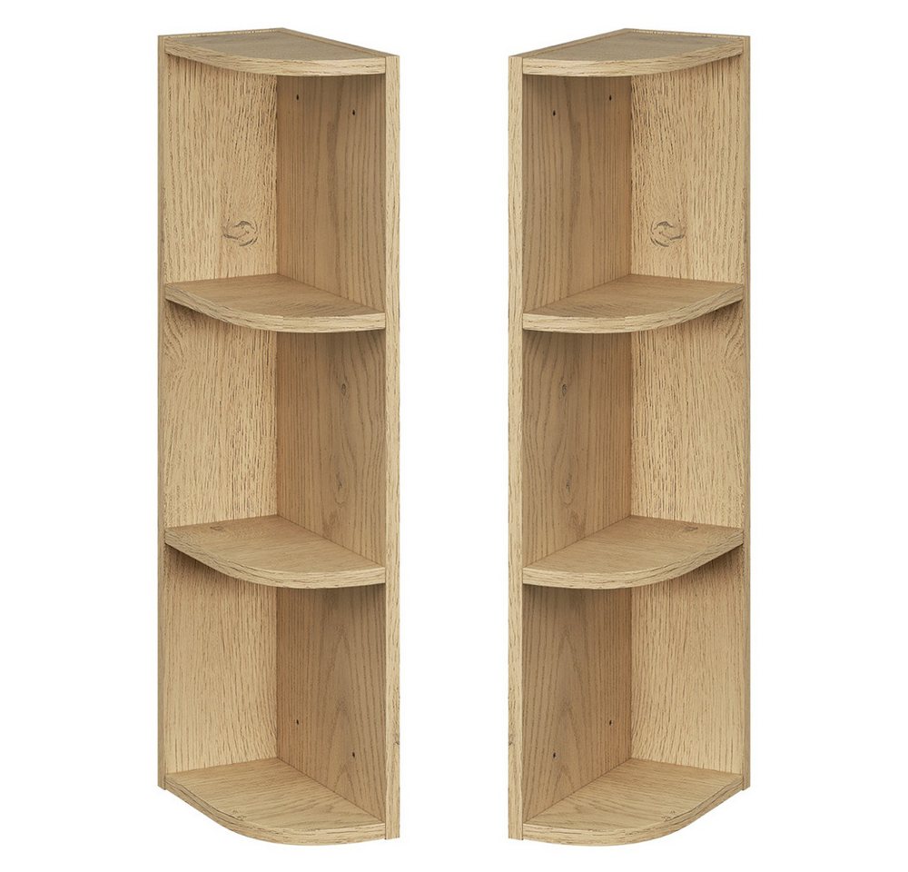 Lomadox Badregal DURANGO-56, Eckregal hängend, 15 cm breit, in Eiche von Lomadox