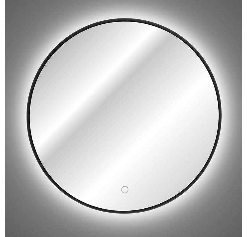 Lomadox Badspiegel MIRROR-56, Badezimmerspiegel 60cm LED-Hintergundbeleuchtung und Touch-Schalter von Lomadox