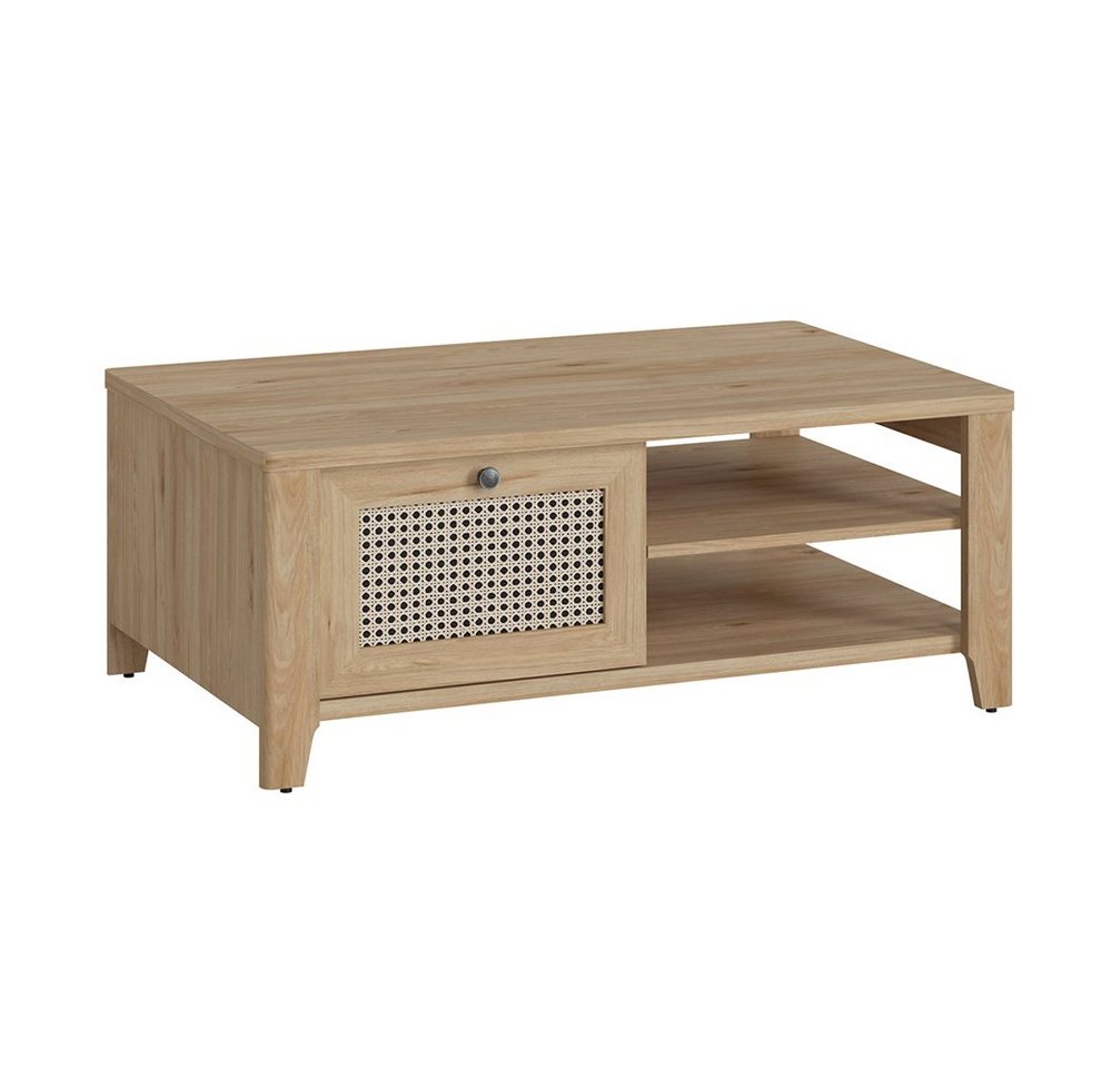 Lomadox Couchtisch CREMONA-129, mit Schubkasten in Eiche Nb. mit Wiener Geflecht Nb., : 110/43,5/68 cm Lomadox Couchtisch CREMONA-129, mit Schubkasten in Eiche Nb. mit Wiener Geflecht Nb., : 110/43,5/68 cm von Lomadox