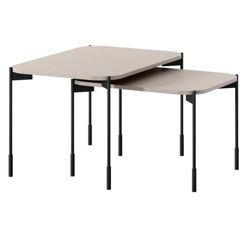 Lomadox Beistelltisch SPLIT-141, kaschmir beige matt 2er Set 60 und 70 cm breit Tischbeine Metall Lomadox Beistelltisch SPLIT-141, kaschmir beige matt 2er Set 60 und 70 cm breit Tischbeine Metall von Lomadox
