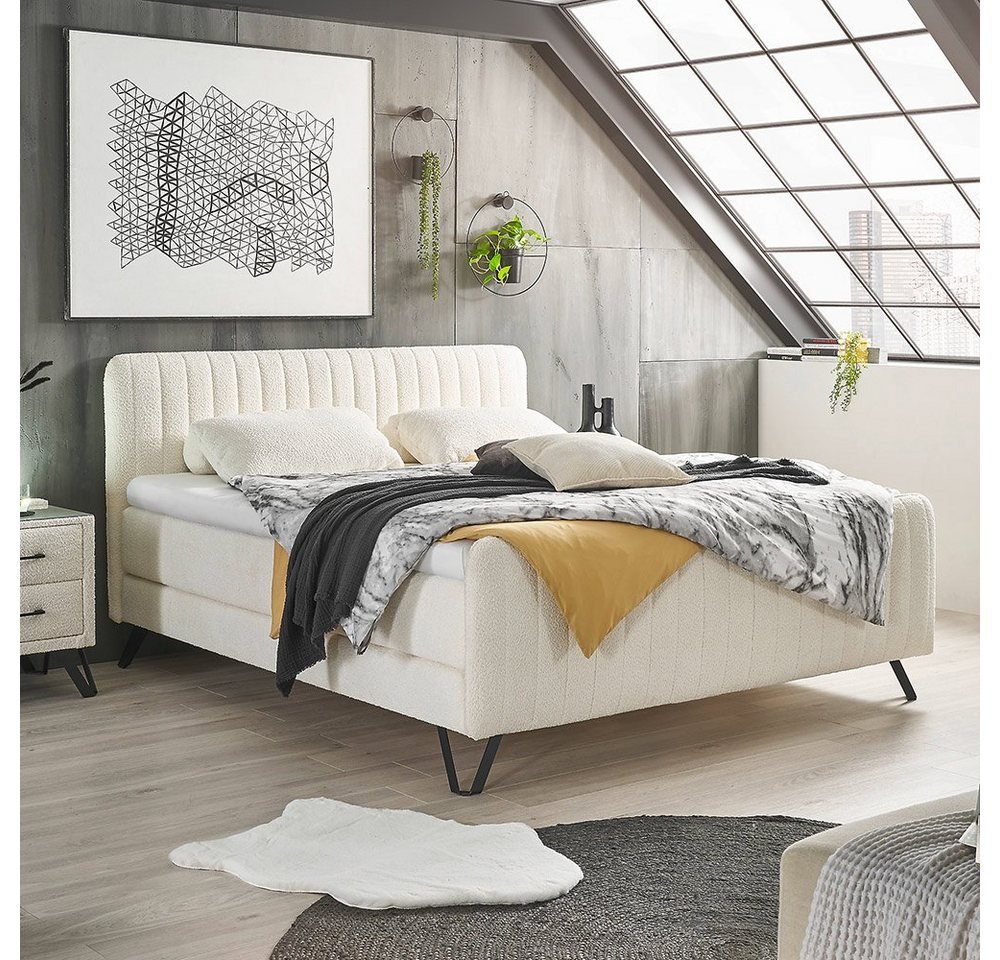 Lomadox Boxspringbett CANBERRA-09, Doppelbett Hotelbett, cremefarben, 160 x 200 cm, H2, CANBERRA-09 Lomadox Boxspringbett CANBERRA-09, Doppelbett Hotelbett, cremefarben, 160 x 200 cm, H2, CANBERRA-09 von Lomadox
