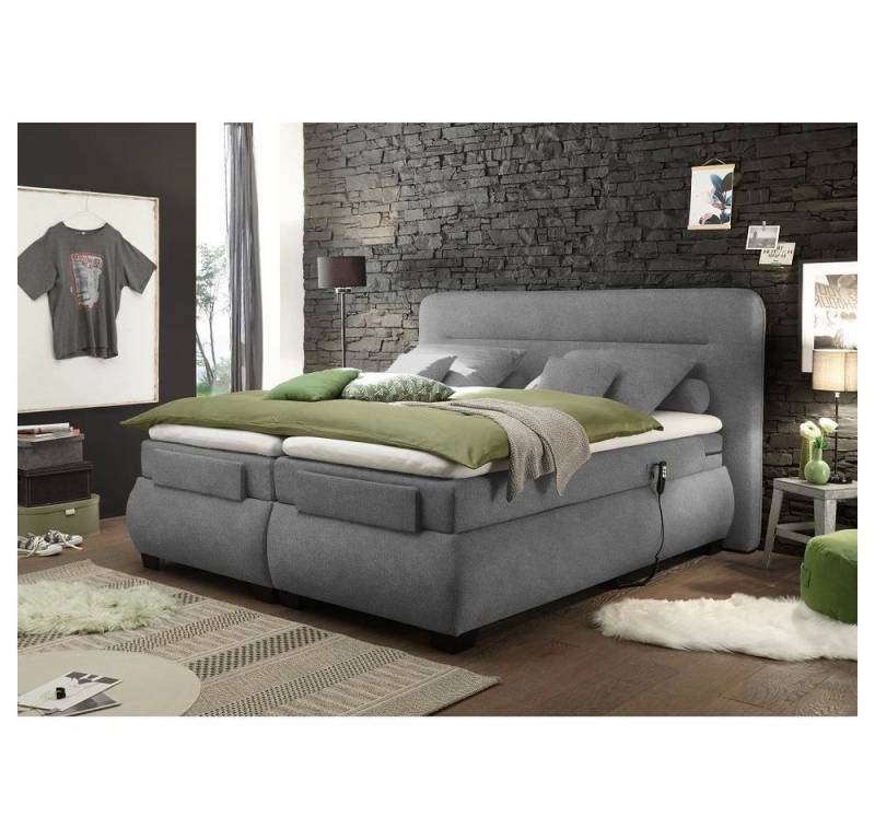 Lomadox Boxspringbett EDIRNE-09, 180x200 cm elektrisch verstellbar, Härtegrad H2, in Ark0 von Lomadox