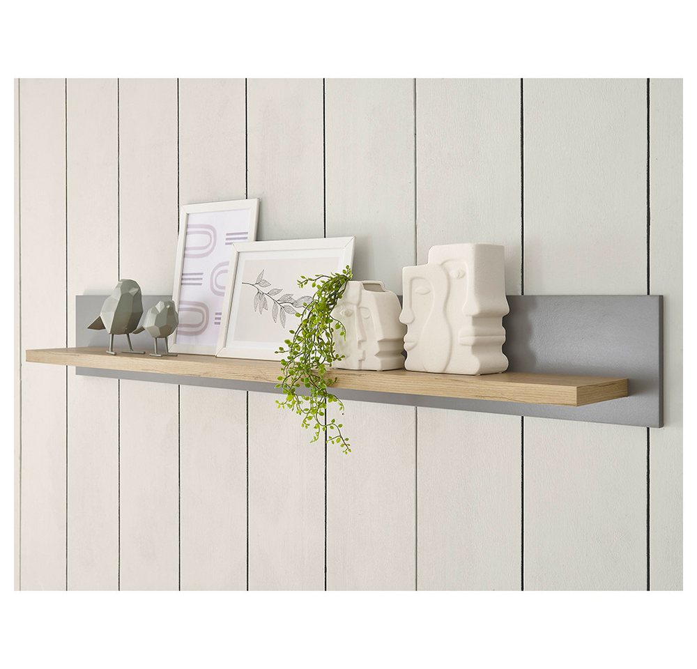 Lomadox Wandregal CHATHAM-61, Wohn-/Esszimmer Wandboard in grau mit Artisan Eiche Nb., 150/20/19 cm Lomadox Wandregal CHATHAM-61, Wohn-/Esszimmer Wandboard in grau mit Artisan Eiche Nb., 150/20/19 cm von Lomadox