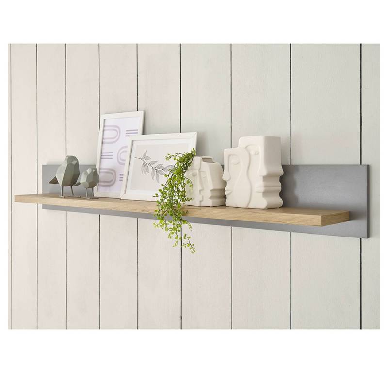 Lomadox Wandregal CHATHAM-61, Wohn-/Esszimmer Wandboard in grau mit Artisan Eiche Nb., 150/20/19 cm Lomadox Wandregal CHATHAM-61, Wohn-/Esszimmer Wandboard in grau mit Artisan Eiche Nb., 150/20/19 cm von Lomadox