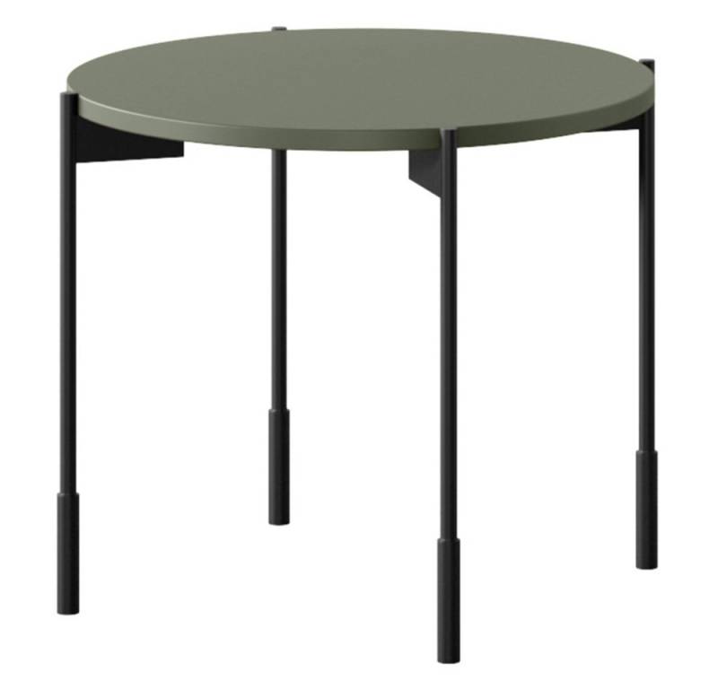 Lomadox Couchtisch SPLIT-141, oliv grün matt 49 cm rund Tischbeine Metall schwarz Lomadox Couchtisch SPLIT-141, oliv grün matt 49 cm rund Tischbeine Metall schwarz von Lomadox