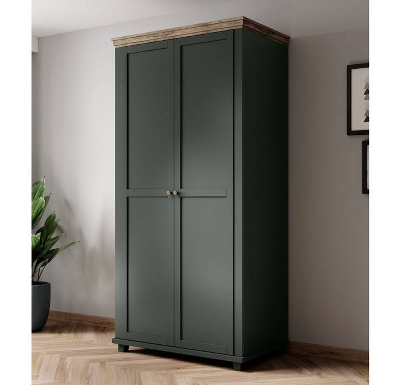 Lomadox Kleiderschrank EPSOM-83 grün mit Lefkas Eiche Nb. 108/216/62 cm Lomadox Kleiderschrank EPSOM-83 grün mit Lefkas Eiche Nb. 108/216/62 cm von Lomadox