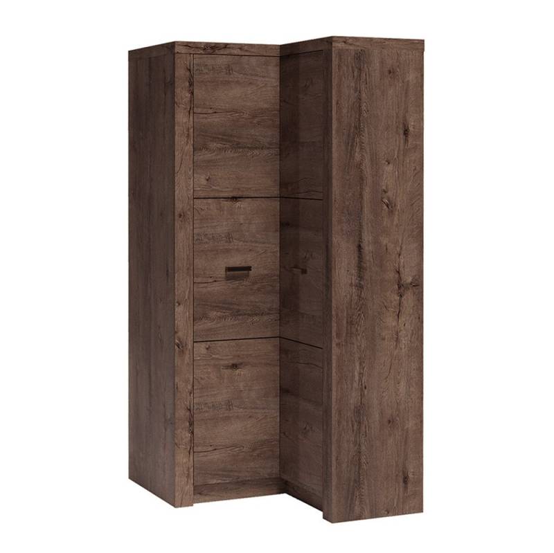 Lomadox Eckschrank INGENIO-161 Kleiderschrank Garderobenschrank Schlafzimmerschrank Esche braun von Lomadox