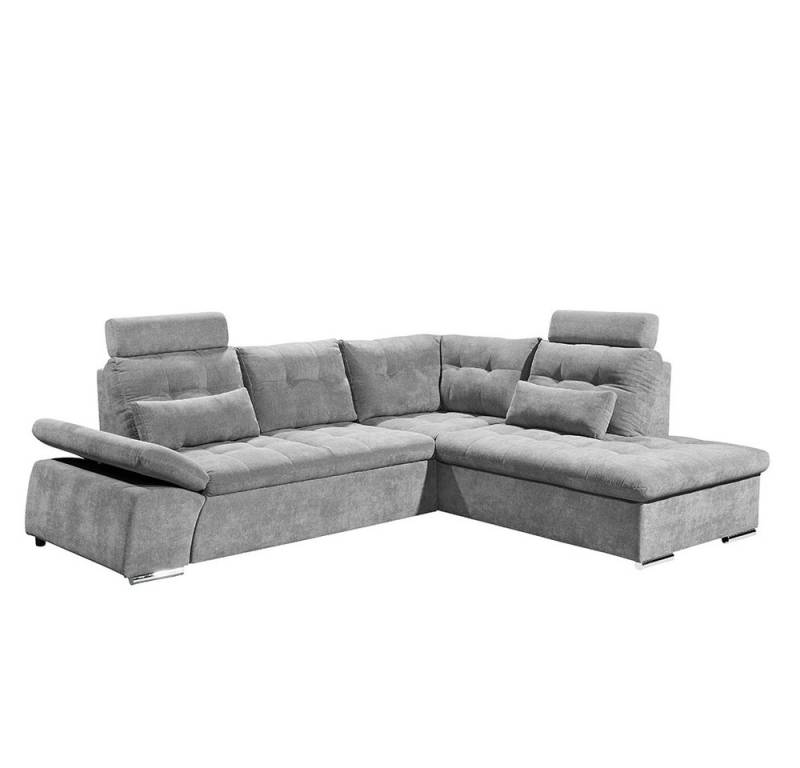 Lomadox Ecksofa NOTTINGHAM-09, dunkelgrau 260x103x219 cm von Lomadox