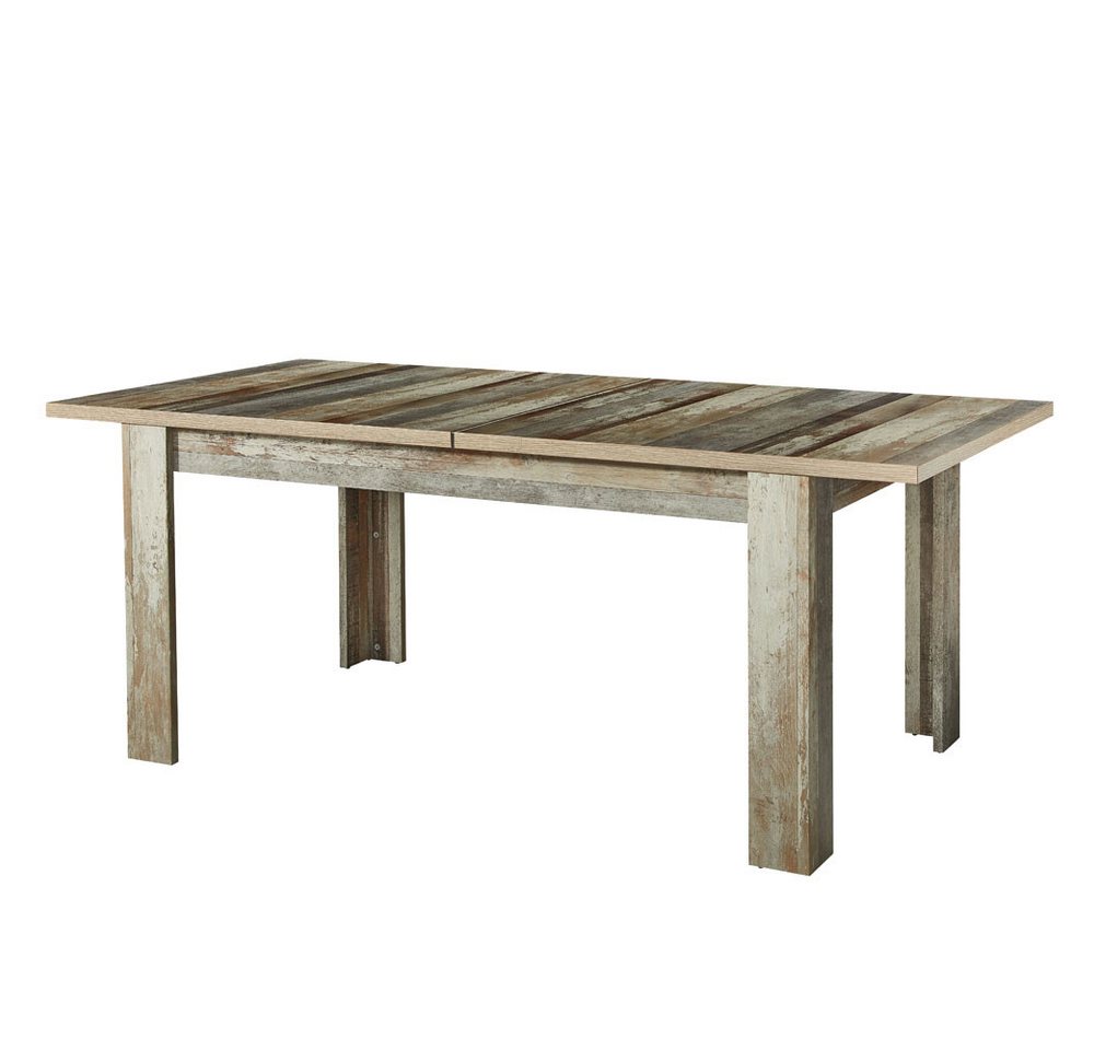 Lomadox Esstisch BRANSON-36, Tisch ausziehbar 160-200 cm in Vintage Driftwood Braun, 160x76x90 cm von Lomadox