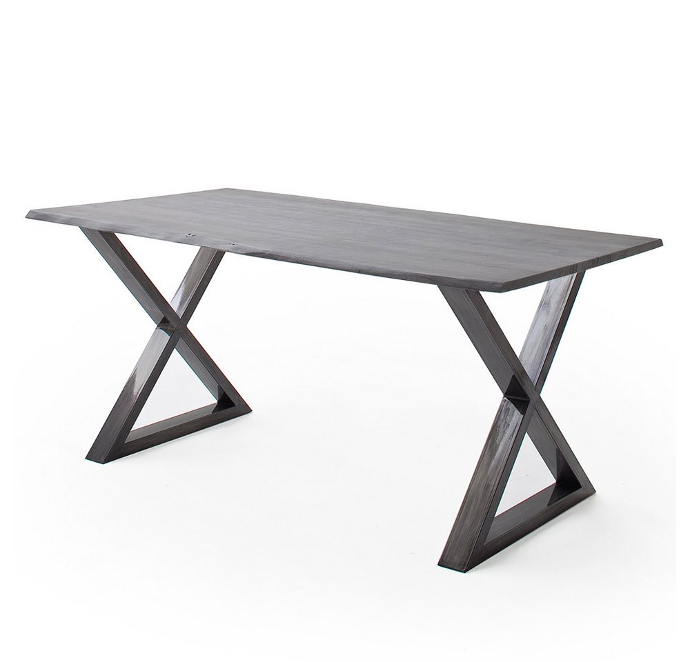 Lomadox Esstisch COSENZA-06, 180x90cm, Akazie Massivholz, grau sandgestrahlt, Metallgestell Lomadox Esstisch COSENZA-06, 180x90cm, Akazie Massivholz, grau sandgestrahlt, Metallgestell von Lomadox
