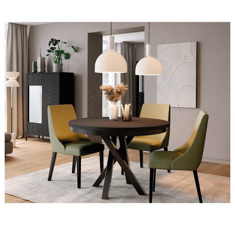 Lomadox Esszimmer-Set MAZARA-161, (Spar-Set, 2-St., Esstisch Highboard), Esszimmermöbel mit Fischgrät Dekor, Push-to-Open, Softclose-Funktion von Lomadox