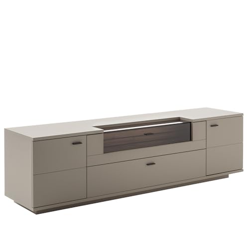 Lomadox Fernsehschrank 210 cm in grau mit Eiche von Lomadox