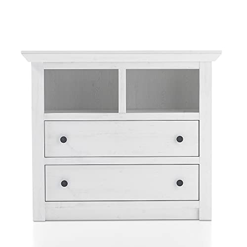 Lomadox Flur-Kommode im klassischen Landhaus Stil Dekor Pinie weiß Nb. B/H/T ca. 105x90x45cm Lomadox Flur-Kommode im klassischen Landhaus Stil Dekor Pinie weiß Nb. B/H/T ca. 105x90x45cm von Lomadox