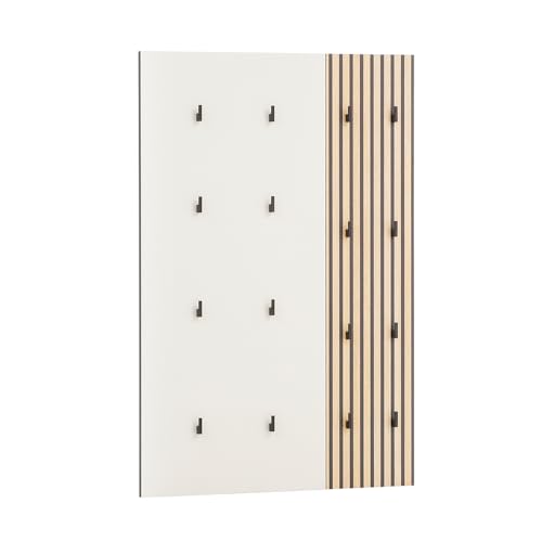 Lomadox Garderobenpaneel Flur Garderobe Hakenpaneel Wandpaneel 8 Kleiderhaken Kleiderständer modern in beige mit Eiche Natur Lomadox Garderobenpaneel Flur Garderobe Hakenpaneel Wandpaneel 8 Kleiderhaken Kleiderständer modern in beige mit Eiche Natur von Lomadox