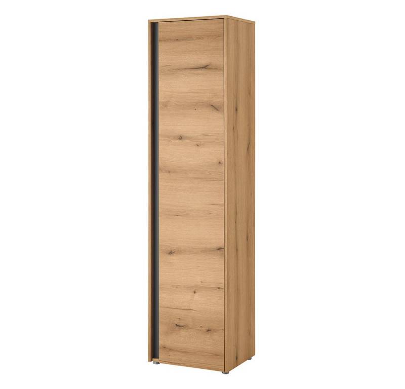 Lomadox Garderobenschrank CRISP-61 Eiche Nb. mit anthrazit, 1 Tür, 50 cm breit, grifflos Lomadox Garderobenschrank CRISP-61 Eiche Nb. mit anthrazit, 1 Tür, 50 cm breit, grifflos von Lomadox