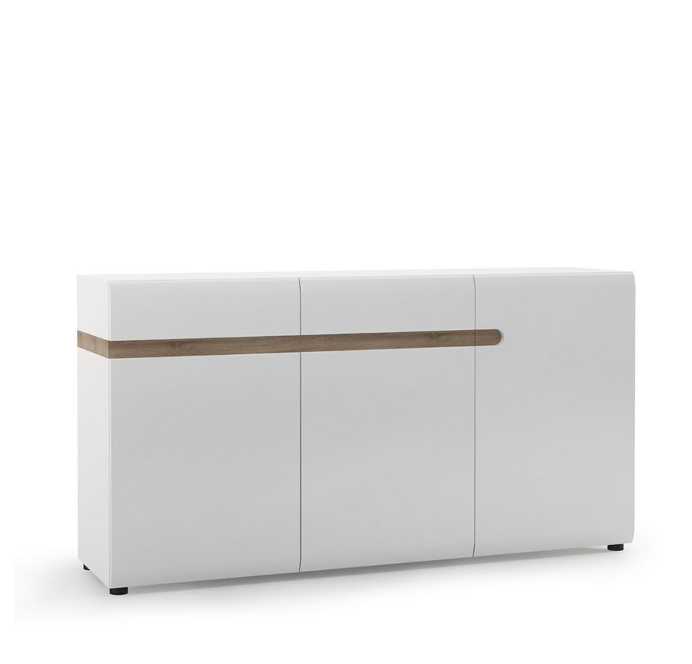 Lomadox Sideboard LEGNICA-129, weiß Hochglanz mit Trüffel Eiche Nb. 164/86,5/42 cm Lomadox Sideboard LEGNICA-129, weiß Hochglanz mit Trüffel Eiche Nb. 164/86,5/42 cm von Lomadox