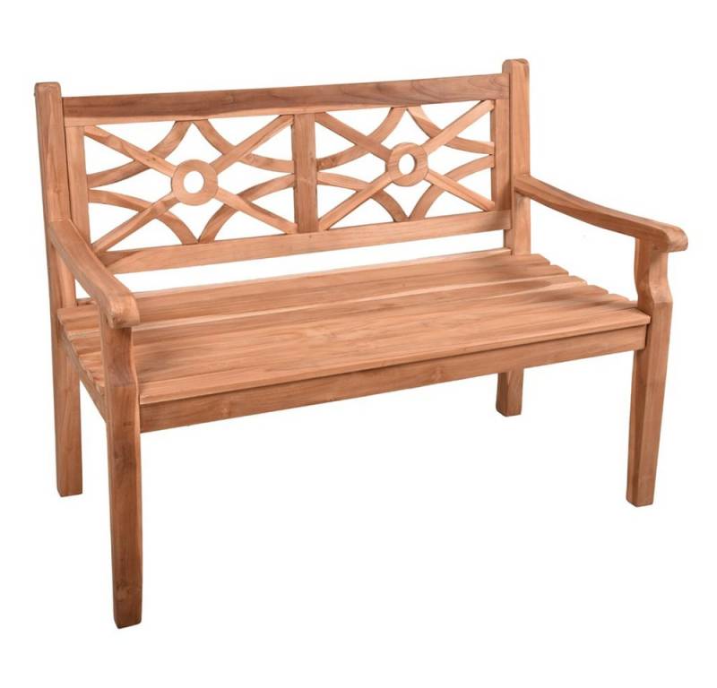 Lomadox Gartenbank GAZA-120, Bank aus Teakholz, 2-Sitzer, ca. 120x92x64 cm von Lomadox