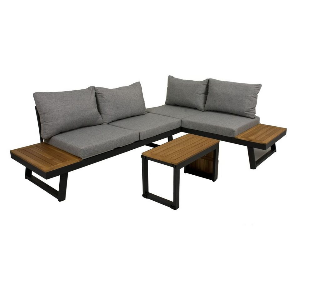 Lomadox Gartenlounge-Set HGA-120, Gartenmöbel Lounge Sitzecke FARO-120 aus Akazie, 3-tlg 175/70/70 cm von Lomadox
