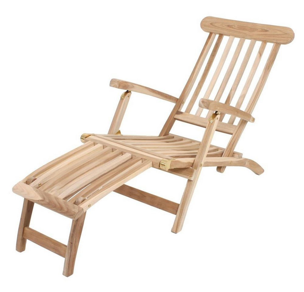 Lomadox Gartenstuhl HGA-120, Deckchair JENA-120 3-fach verstellbar B/H/T ca. 150x96x60cm von Lomadox