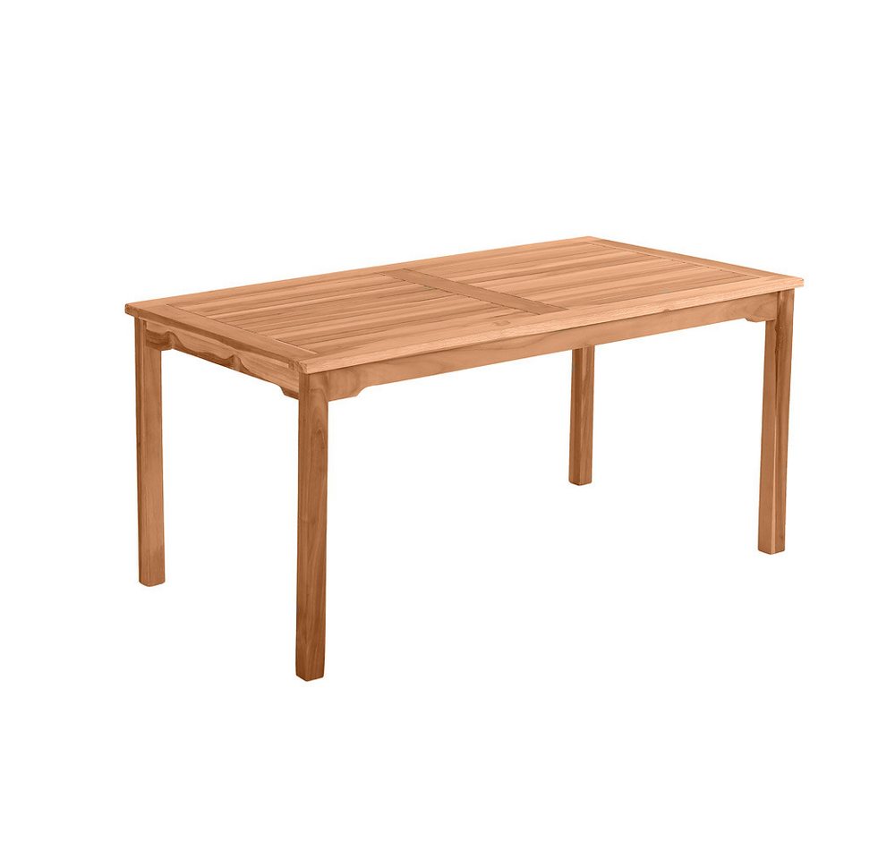 Lomadox Gartentisch VERONA-18, Outdoor Tisch aus Teakholz, 150x75x90 cm von Lomadox