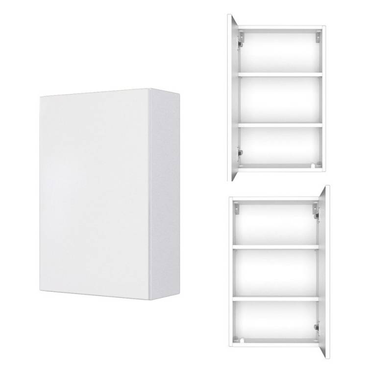 Lomadox Hängeschrank LAURIA-03 Badezimmer 40 cm in matt weiß, BxHxT: ca. 40x64x20 cm von Lomadox