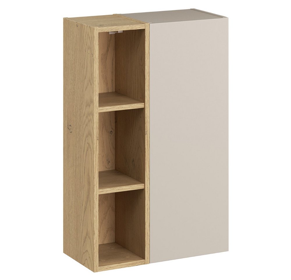 Lomadox Hängeschrank DURANGO-56 50 cm breit in Eiche und kaschmit, 1 Tür, 3 Fächer Lomadox Hängeschrank DURANGO-56 50 cm breit in Eiche und kaschmit, 1 Tür, 3 Fächer von Lomadox
